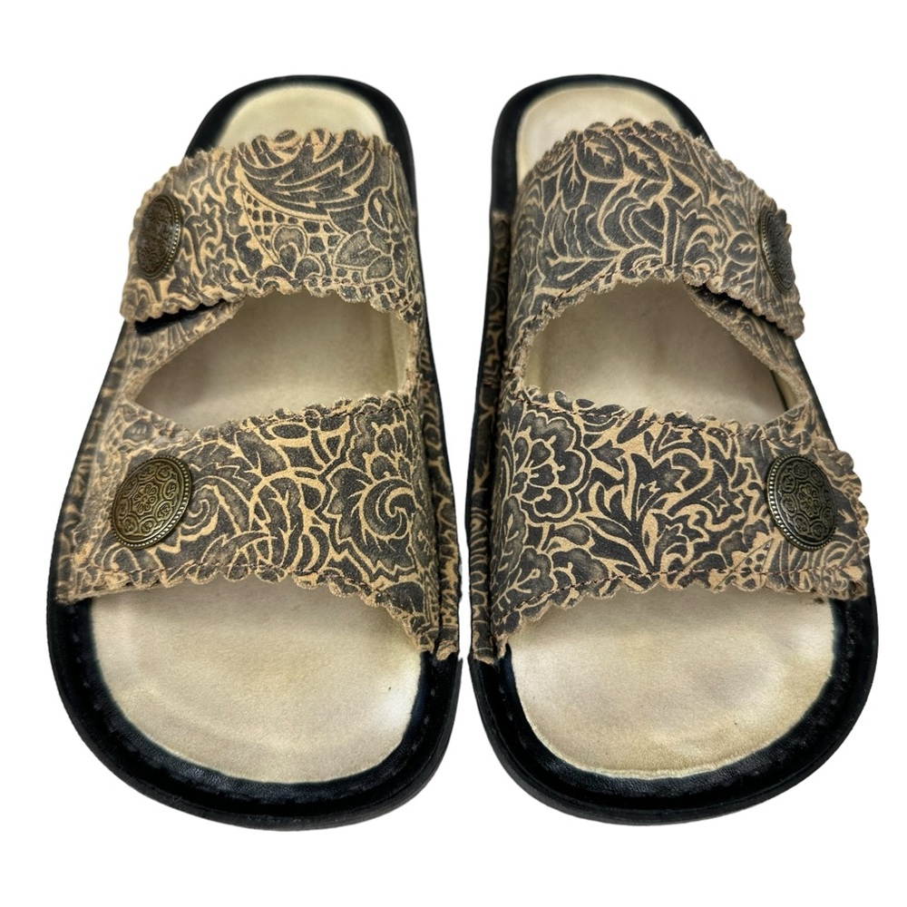 Alegria Women’s Sandra Freedom Rock Leather Adjustable Slide Sandals Clogs Size6 - Picture 2 of 8